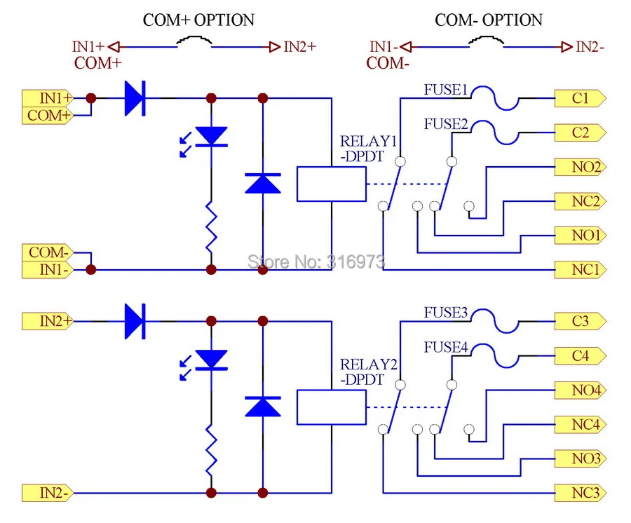 Слитный 2 DPDT 5A Мощность реле Интерфейс модуль G2R 24 В постоянного тока.|relay interface|relay