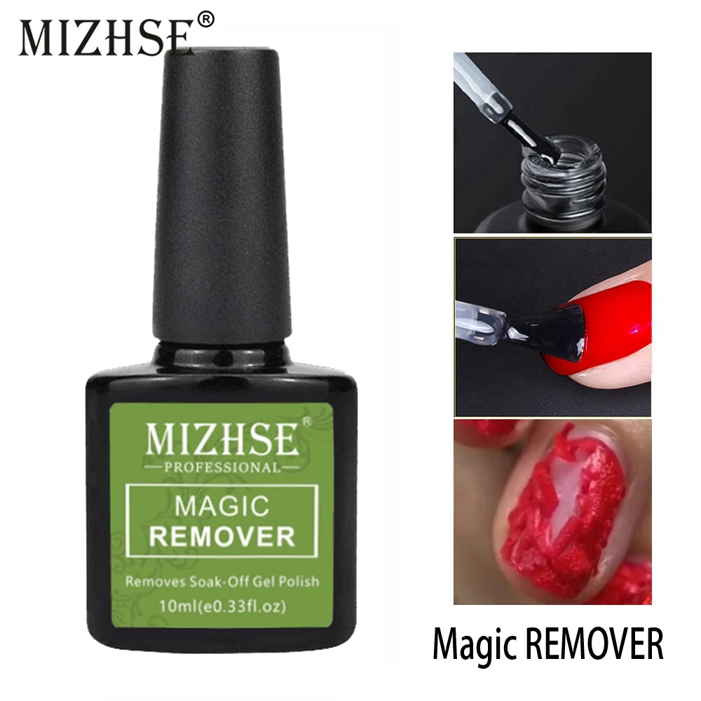 10ML Gel Remover MIZHSE средство для удаления геля для ногтей растворение воды выгруженный клей УФ Гель-лак Burst Magic Remove гель Чистый обезжириватель - Цвет: 10ML Gel Remover