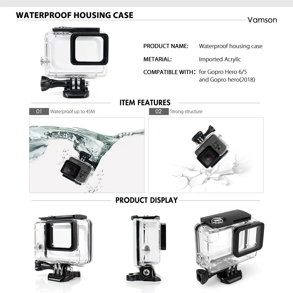 Vamson для штатив gopro монопод ременные клепления на голову и грудь ремень крепление