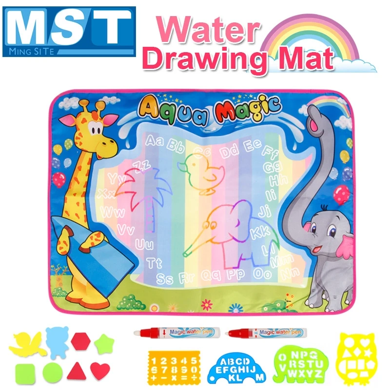 

72*52CM Drawing Mat Non-toxic Magic Water Coloring Sets Cartoon Drawing Magic Pen Painting Rug Game Board Mat Educational Toys