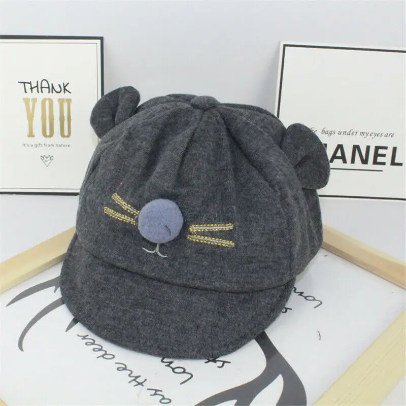 

Toddler Boy Girls Warm Winter Cotton Beanie Hat Newborn Baby Ears Plush Cap Hot