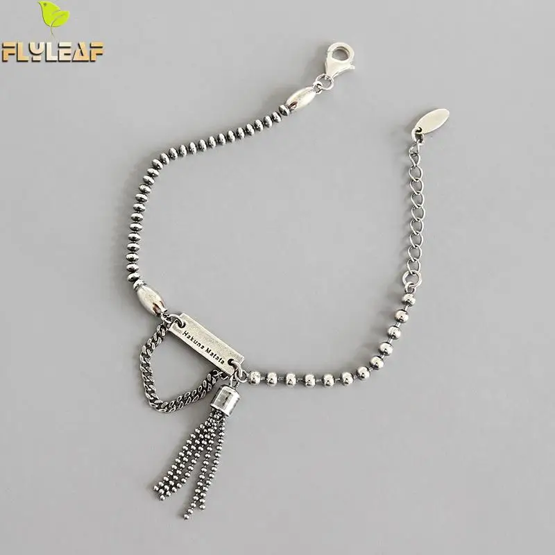 Женский винтажный браслет цепочка Flyleaf Ретро стиль 100% Стерлинговое Серебро 925