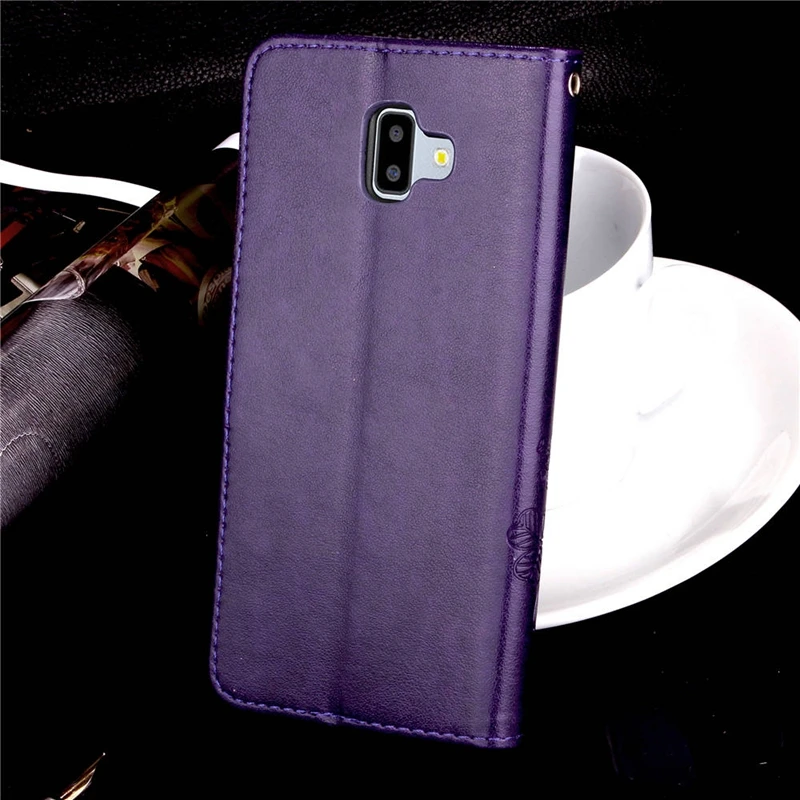Роскошный кожаный силиконовый чехол-книжка для samsung Galaxy J6 J 6 J6 Plus, чехол для телефона J600FN SM-J600F/DS SM-J610F/DS