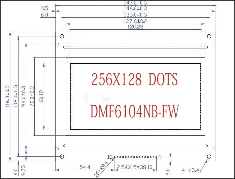 Новый ЖК дисплей STN DMF6104 DMF6104N DMF6104NF FW синий класс A +|ЖК-экраны и панели для