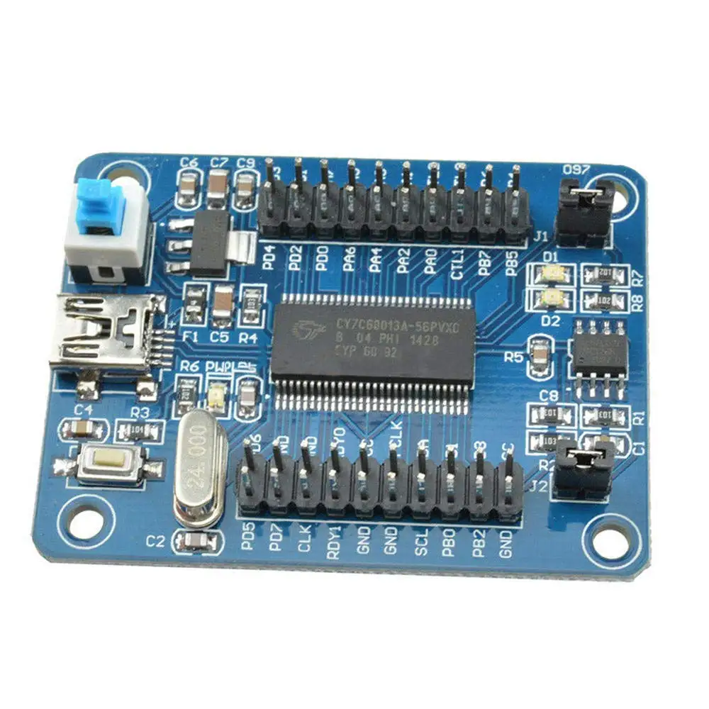 Макетная плата CY7C68013A-56 EZ-USB FX2LP USB2.0 develoe плата модуль логического анализатора EEPROM