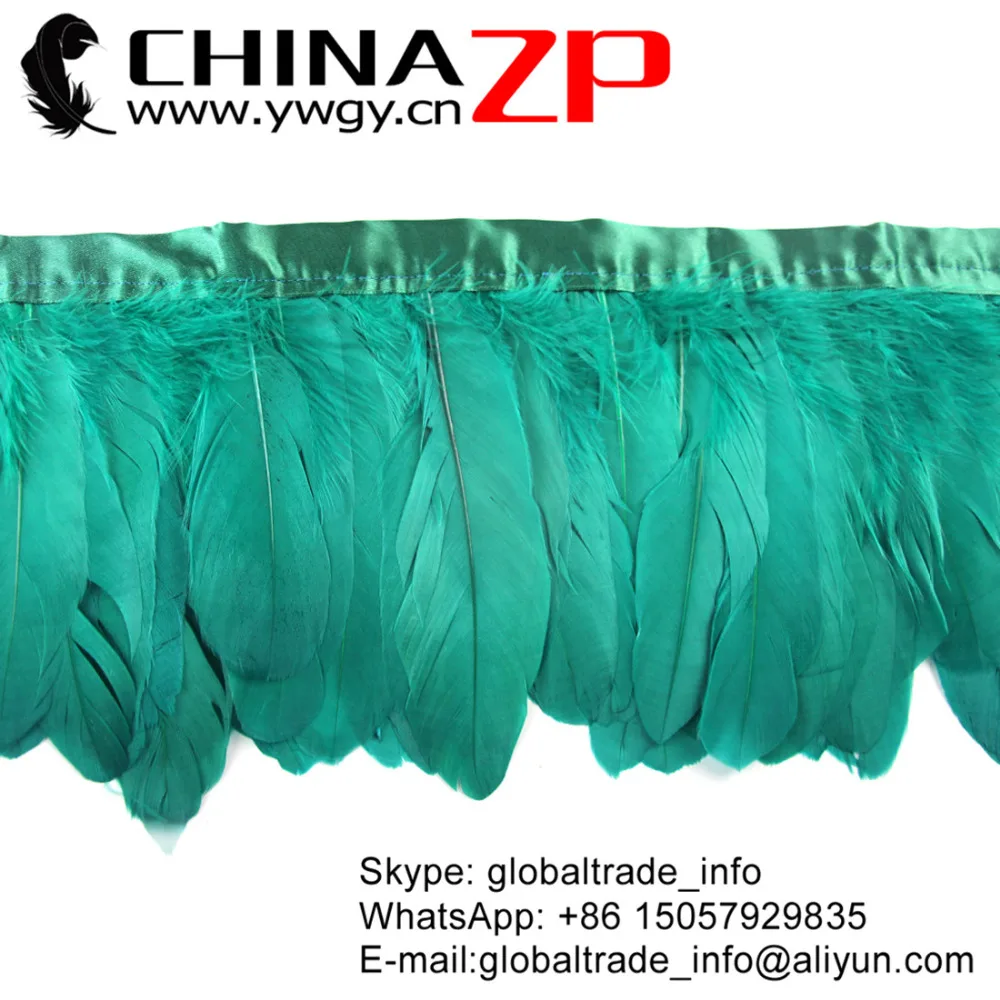 

Retail from CHINAZP Factory Price for Per Yard Top Quality Dyed Aqua Green Goose Feather Trim Fringe