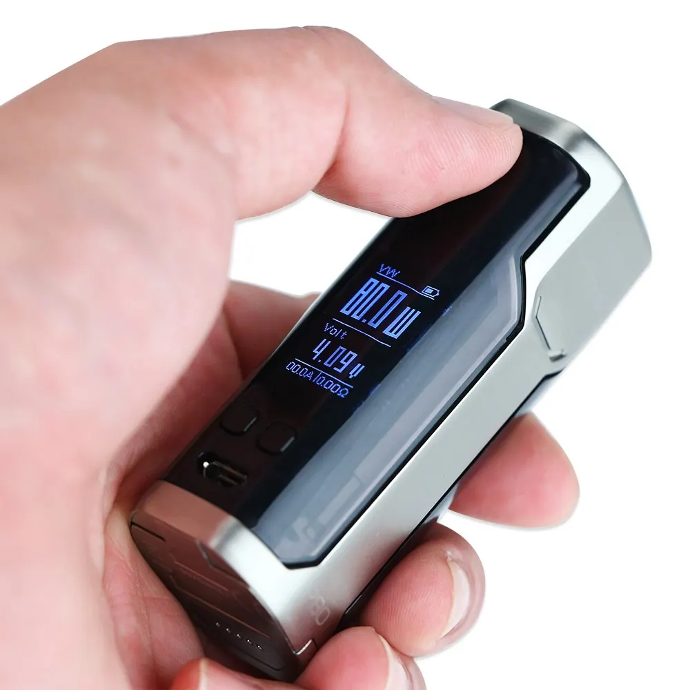 Горячая продажа 80 Вт WISMEC SINUOUS P80 TC мод коробка Вт/50А электронная сигарета Elabo мини