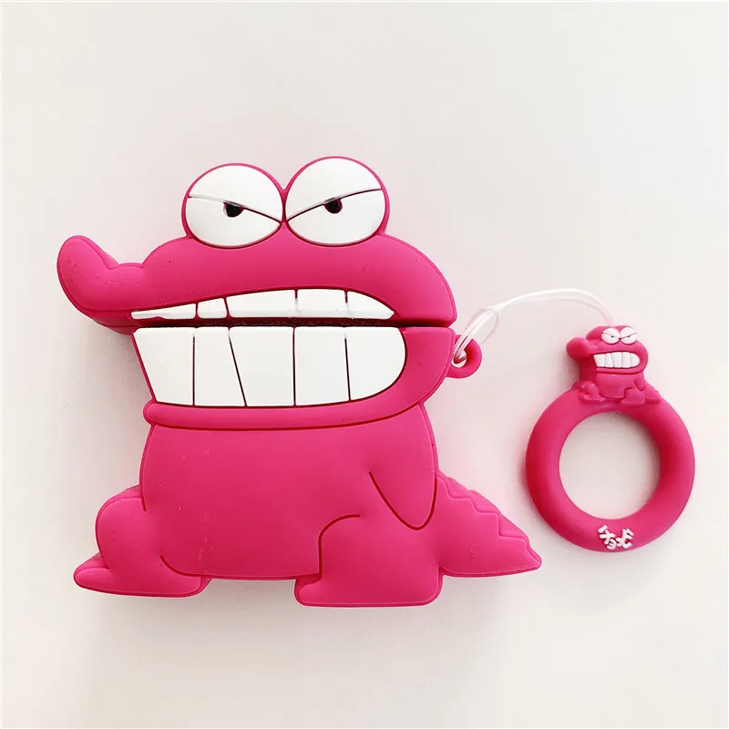 135 3D милый TOHATO мультфильм крокодил Crayon Shinnosuke Nohara силиконовый чехол для AirPods 2 чехол Bluetooth Анти-осень крышка для наушников - Цвет: 135