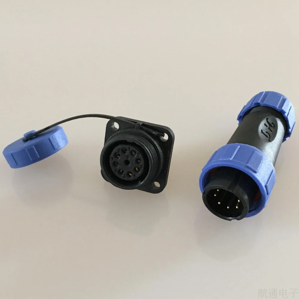 1 пара Стыковая Водонепроницаемая воздушная пробка Разъем HE17 2p 3 p 4 5 6 7 9 Кабельный
