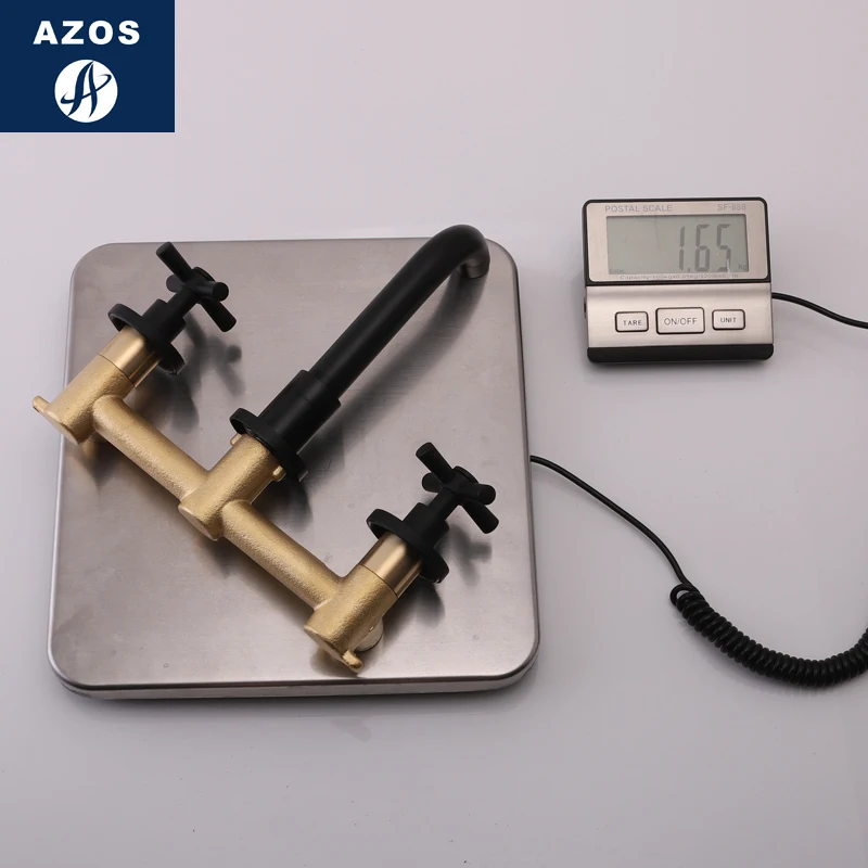 Azos настенный кран мягкая раковина латунный хромированный переключатель