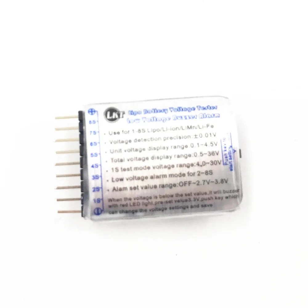 10 шт. хит продаж 1-8S LED низкого напряжения Звуковой сигнал Сигнал Lipo индикатор