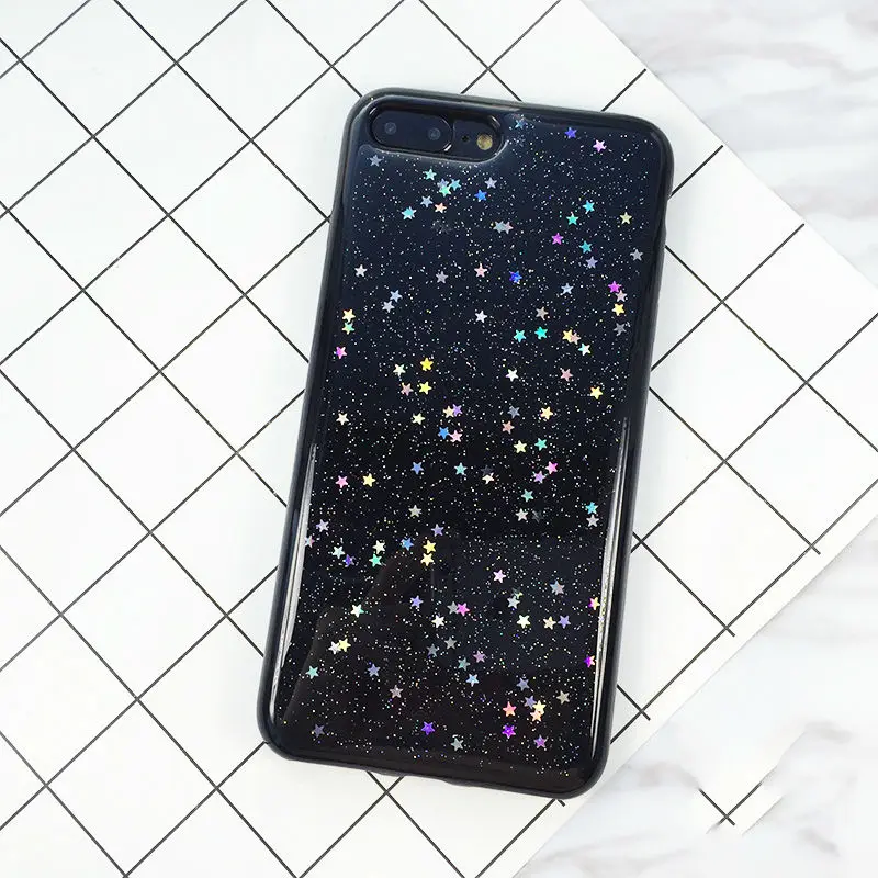 Прозрачный Мягкий ТПУ чехол для телефона LOVECOM для iPhone 11 Pro Max XR XS Max 6 6S 7 8 Plus блестящая задняя крышка