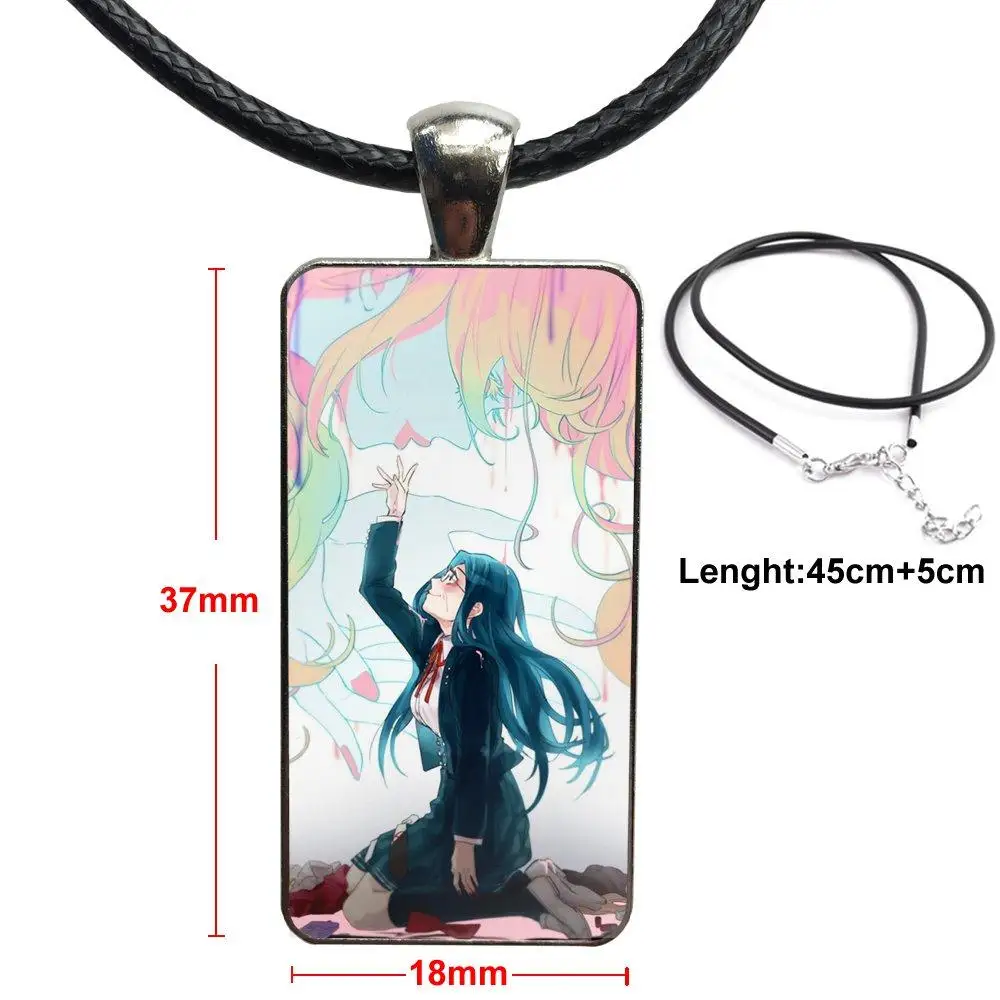 Детский Цветной Стеклянный кабошон из нержавеющей стали с прямоугольной