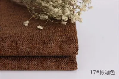 18 Искусственная льняная ткань для диванных подушек DIY ремесло швейная ткань обивка ткань 45*145 см/шт L03 - Цвет: 18