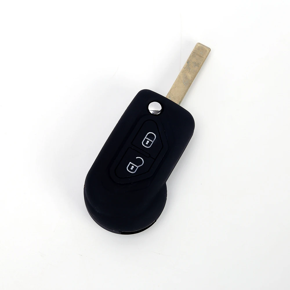 Новый ключ чехол для автомобиля дистанционного силиконовый 2 кнопочного ключа