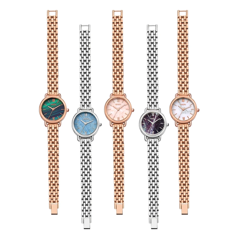 Ladies Bracelet Watch Luxury Top Brand Stainless Steel Women Fashion Marble Design Wristwatch Small Female Clock | Наручные часы
