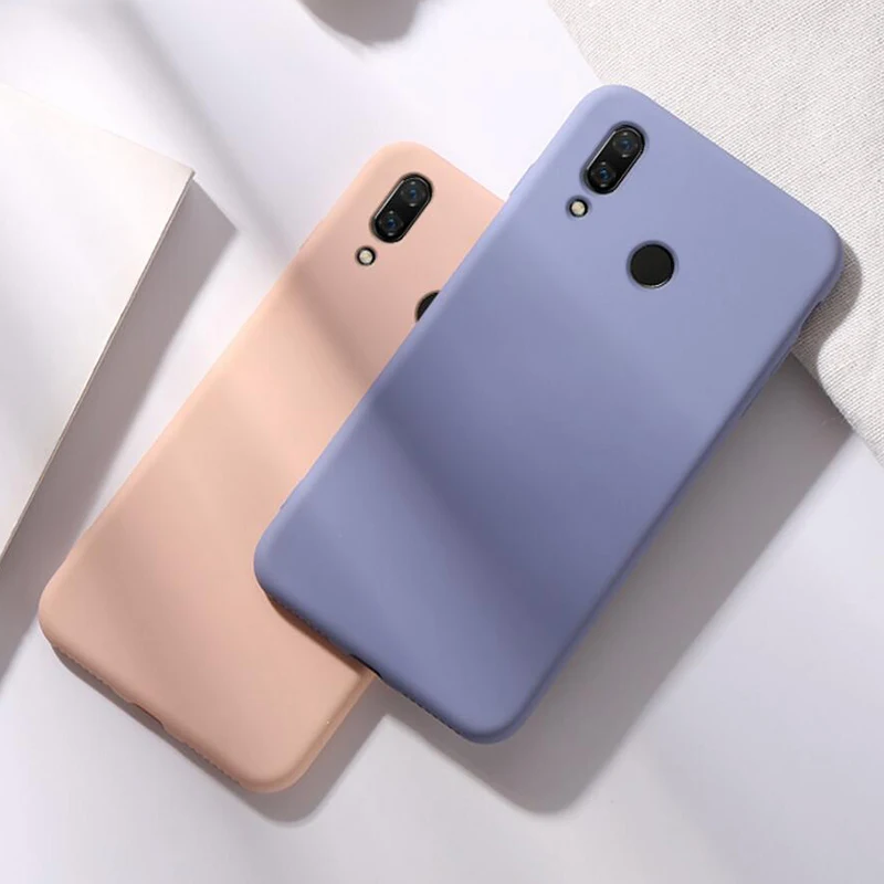 Для Huawei Honor 8X чехол Honor8 жидкий силиконовый тонкий мягкий матовый для 8 8S телефона