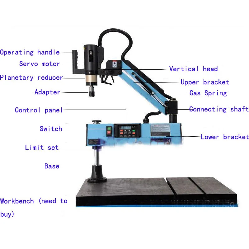 CE 220V M2-M12 Universal Type Electric Tapping Machine Tapper Tool Machine-working Taps Threading | Инструменты