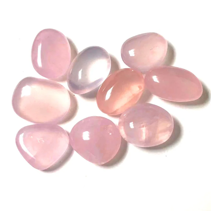

Natural Stone Smooth Gemstones Brazilian Pink Crystal Rose Crystal Grinding and Polishing Collectors Crystal Reiki Healers D3
