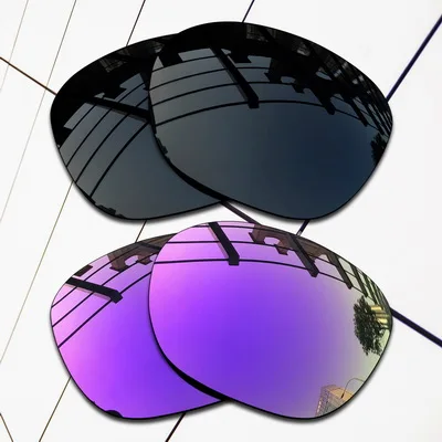Black and Violet E.O.S поляризованные Сменные линзы для Окли очки с защелкой-сортов цветов - Цвет линз: Black and Violet