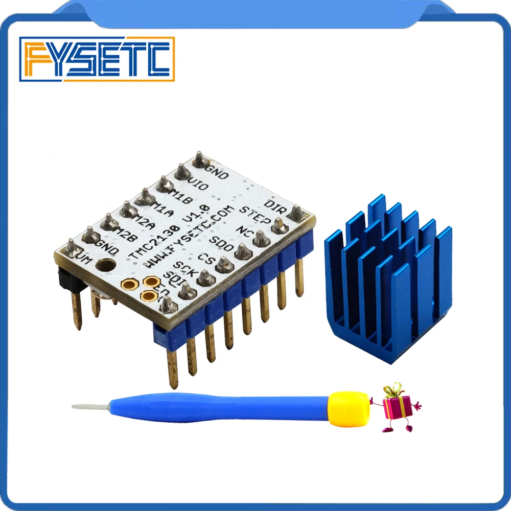 4 шт. 2130 Новинка/TMC V1.1 Stepstick Драйвер шагового двигателя SPI с радиатором сверхтихий