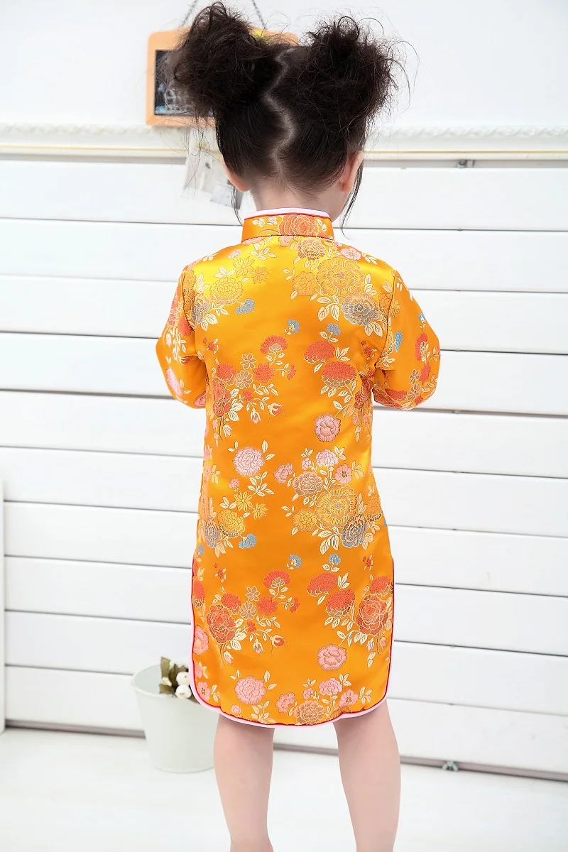 

2021 Tang Suit for Kids Girls Cheongsam Chinese Style Children's Day Dresses Traditional Dress Chinese Garments Classic Clothes