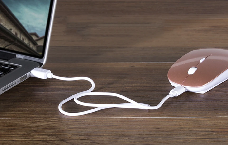 Bluetooth Мышь для MacBook Air Pro, для Win10/Mac ноутбук Беспроводной Мышь Перезаряжаемые Mute Тихая оптическая Мышь