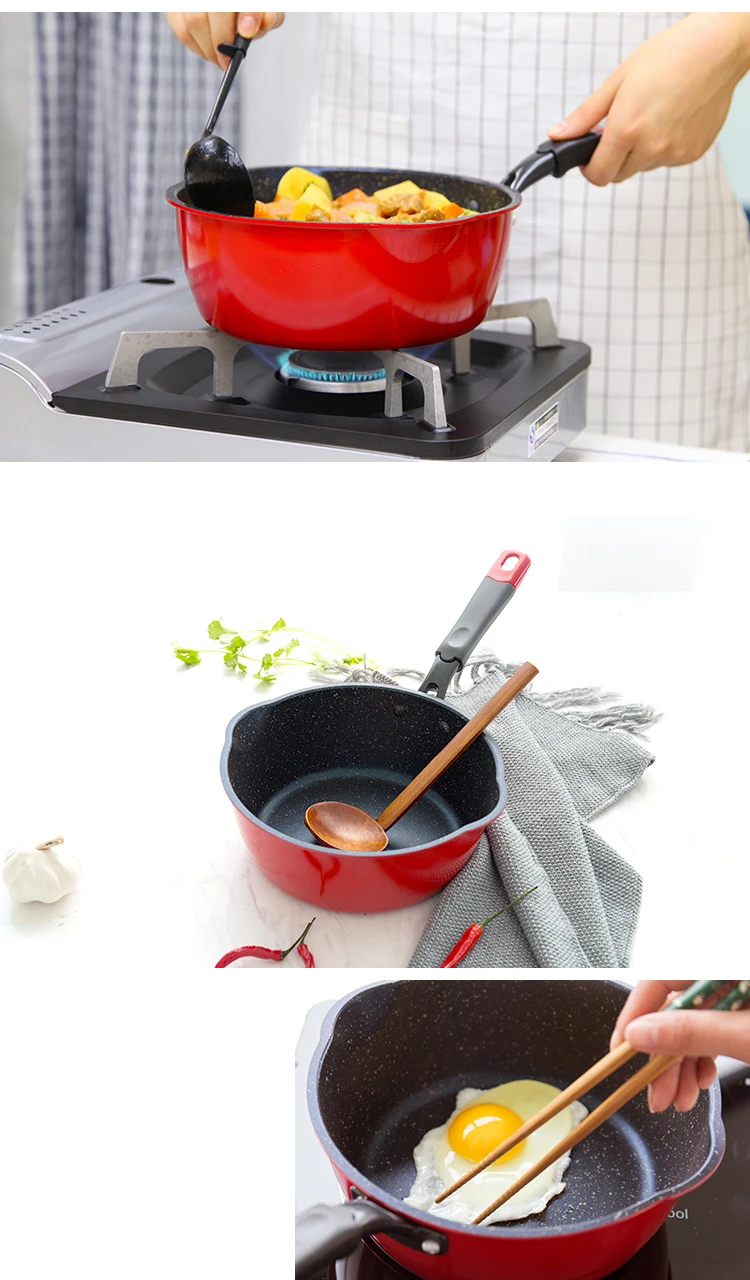 Justcook антипригарная сковорода вок стиль сковорода для стейка сковорода для яиц камень кастрюля общего использования для газовой и индукционной плиты
