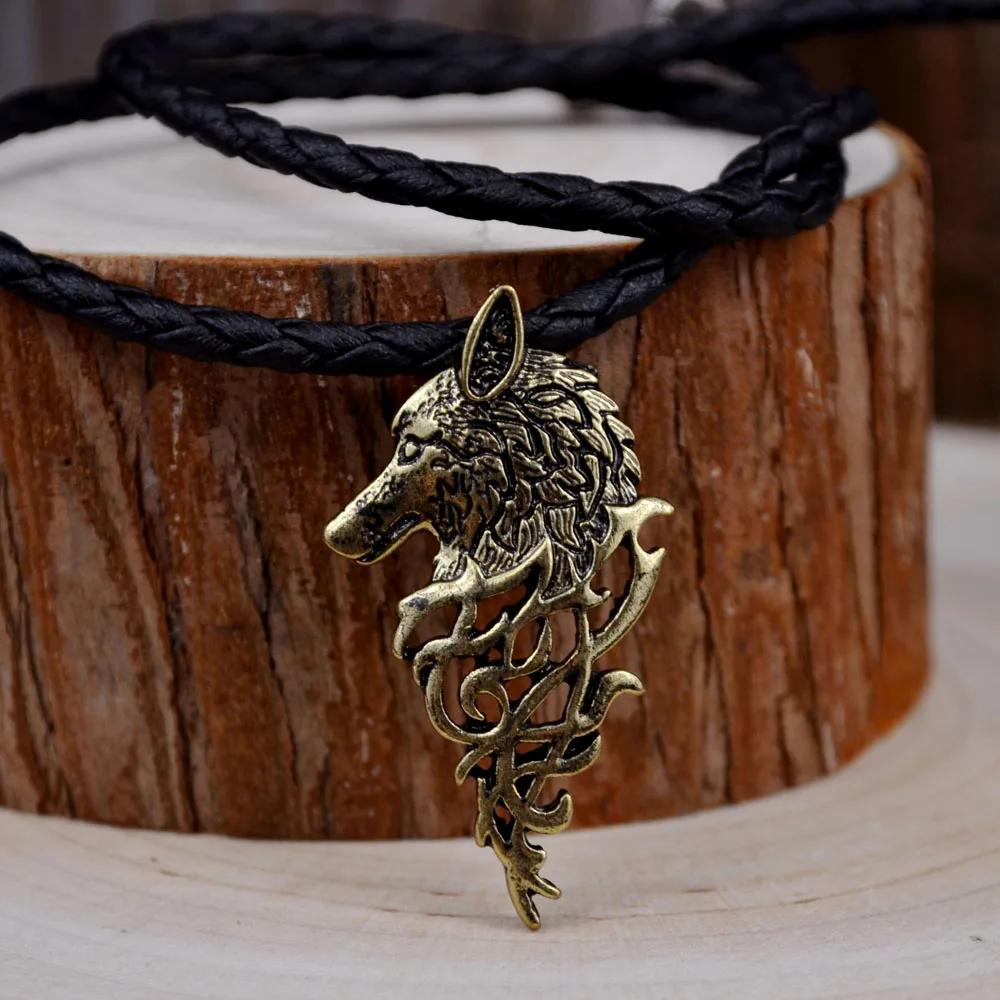 HUIDANG 1 шт. Прямая поставка хит продаж мужское Ожерелье Викинг-волк подвеска в виде