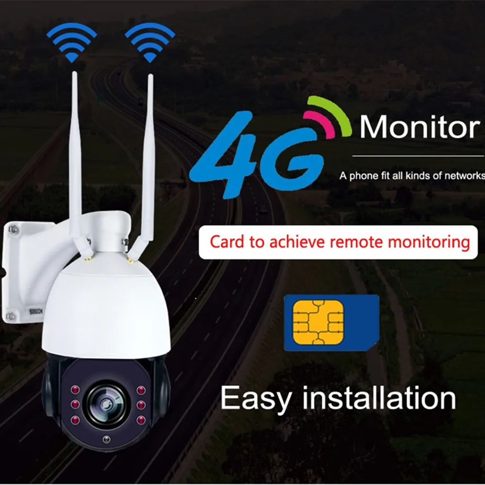 3g 4G SIM карты wi fi IP камера беспроводной P 1080 960 HD PTZ скорость купол открытый