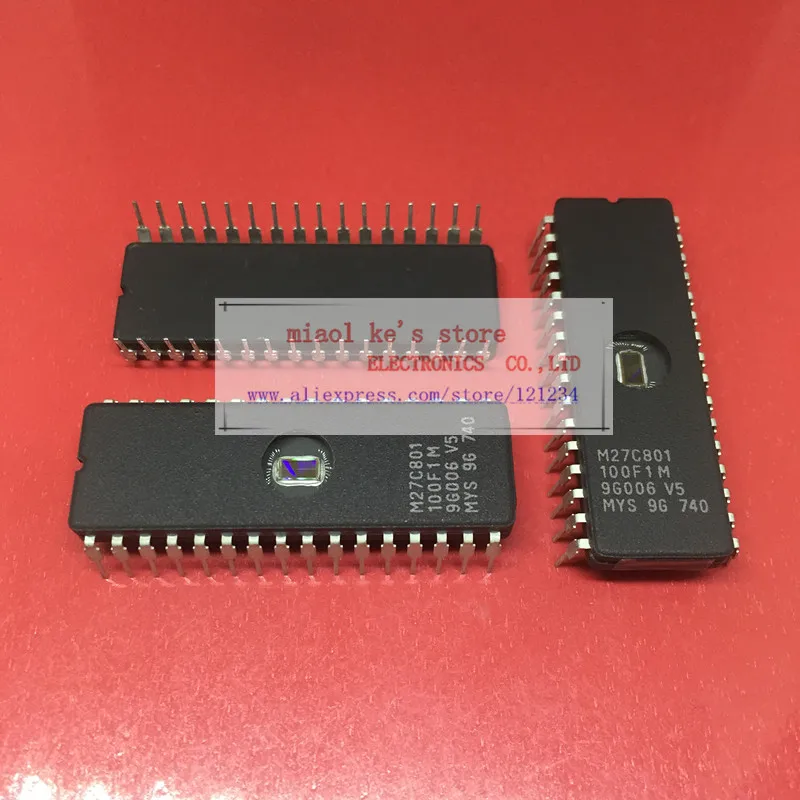 

[ 10pcs/1lot ] M27C801-100F1 M27C801-100F1 27C801 CDIP-32 new and original IC
