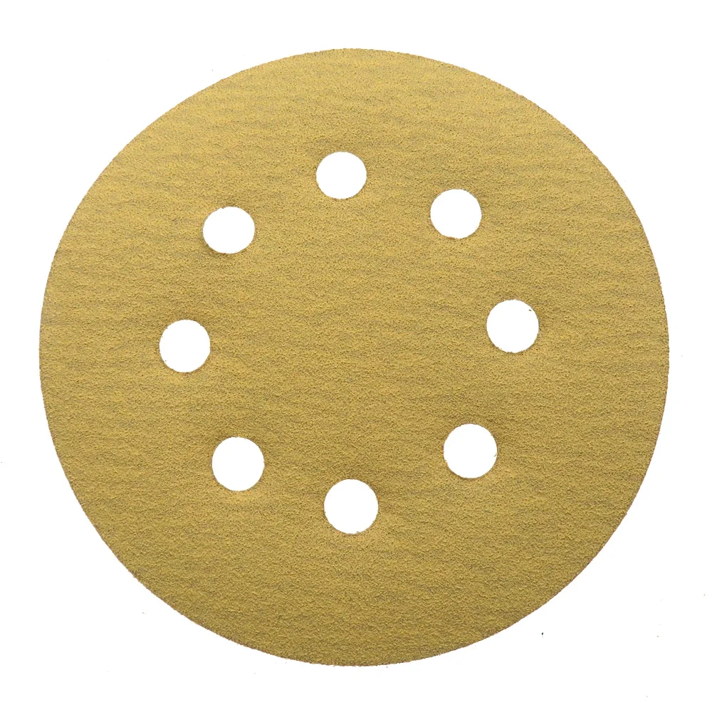 15 шт. 5 дюймов 8 отверстий шлифовальный диск из оксида алюминия 60- 1000 Grits крючок и