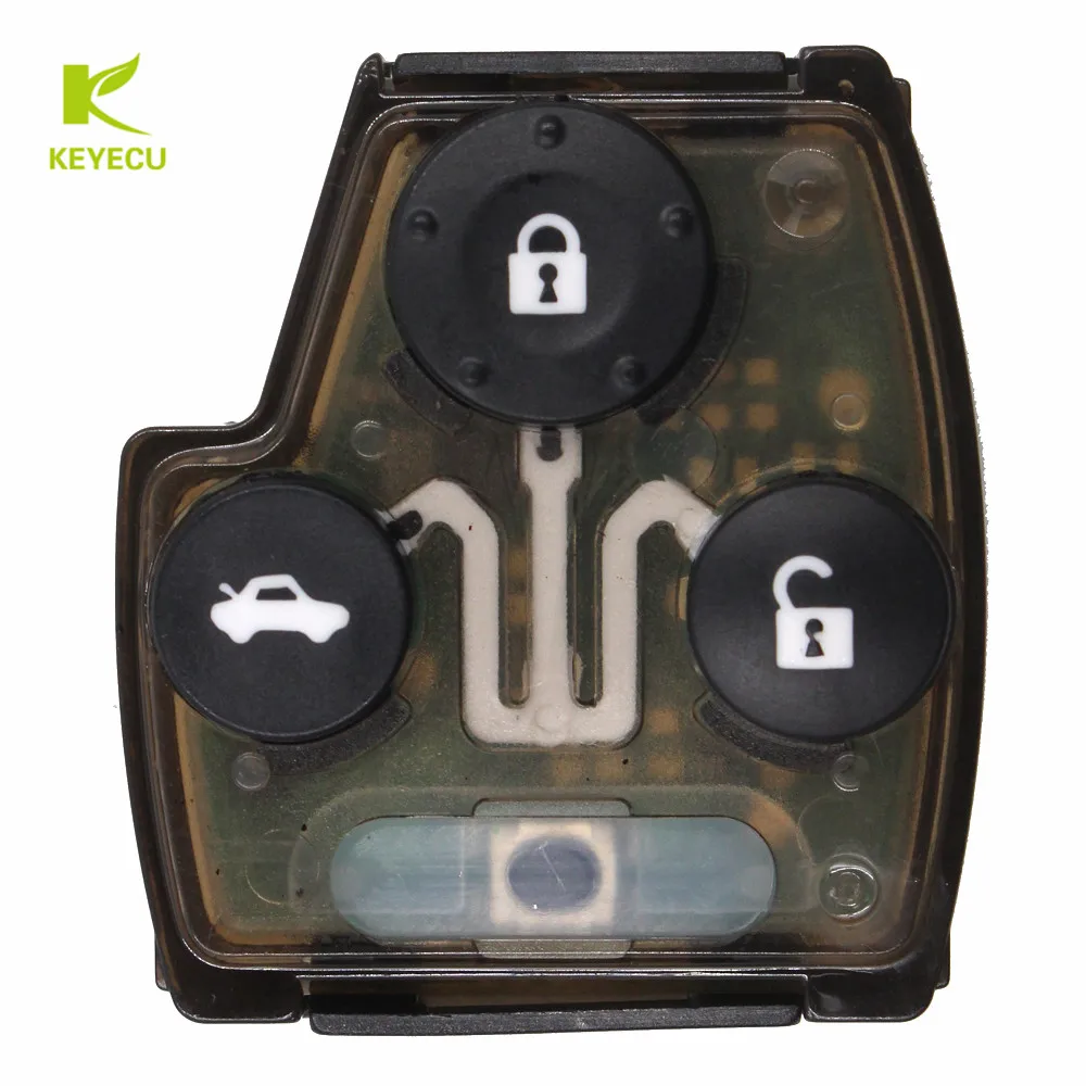 Запасная деталь KEYECU с 3 кнопками 433 МГц чип ID8E для Honda Accord 06-2009 Φ 07-2009 Jazz 2006-2008 |