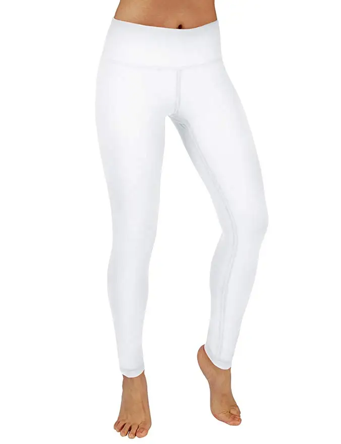White NWT Eshtanga женские облегающие леггинсы Качественные Женские однотонные с эластичной резинкой на талии плотный материал высокое качество полная длина - Цвет: White