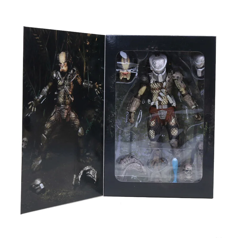 Jungle Hunter box NECA Хищник масштаб конечная P1 джунгли Охотник джунгли демон 30th юбилей бетонные джунгли фигурка модель игрушки - Цвет: Jungle Hunter box