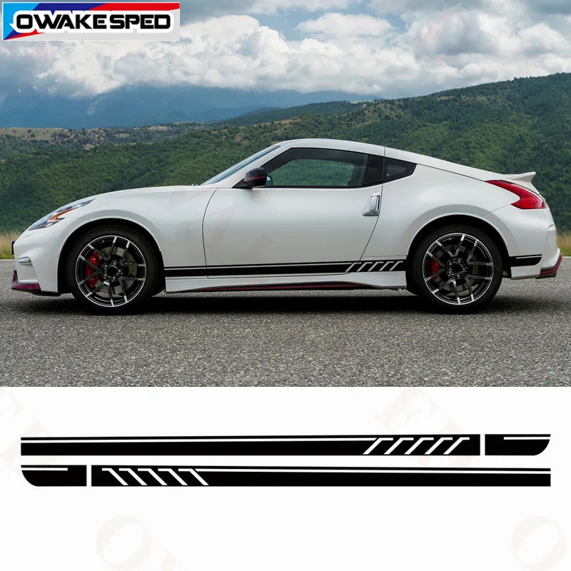 Для Nissan 370Z Cooper Спортивная наклейка в полоску на гоночную дверь автомобиля