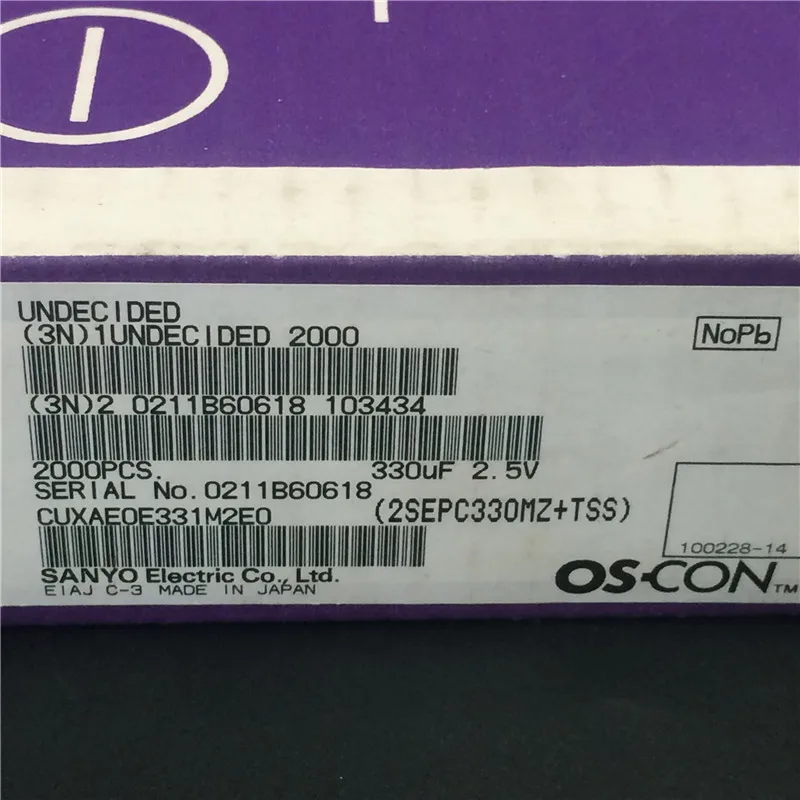 10 шт. 330 мкФ 2 5 в SANYO OS CON SEPC 5x9 мм супер низкий ESR 2.5V330uF для материнской платы/VGA