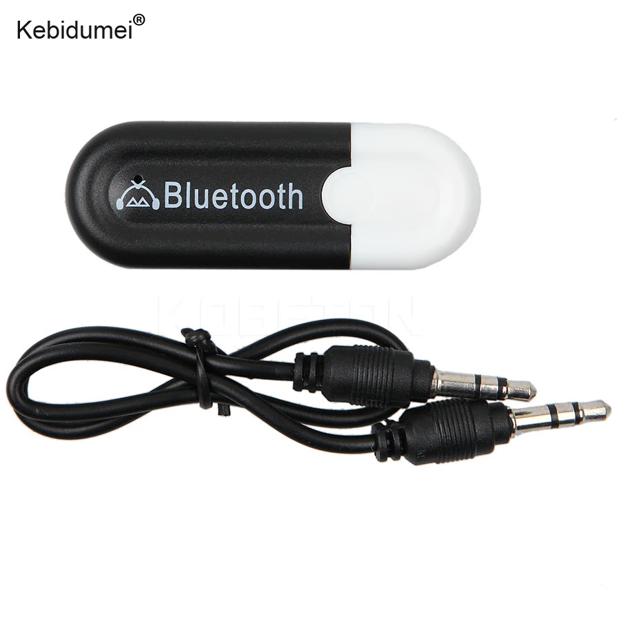 

Kebidumei Car Bluetooth 4.0 Music Audio Stereo Receiver Wireless Car bluetooth Kit 3.5mm A2DP Adapter for Aux PC Mobile Phone