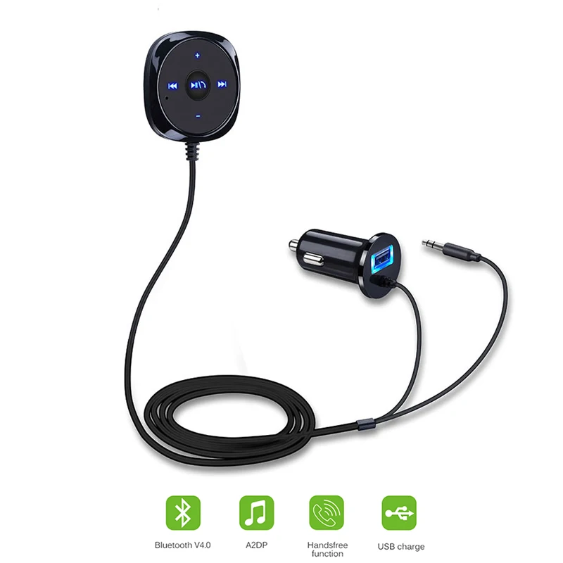 Новый Bluetooth автомобильный комплект MP3 плеер A2DP 3 5 мм AUX аудио музыкальный приемник