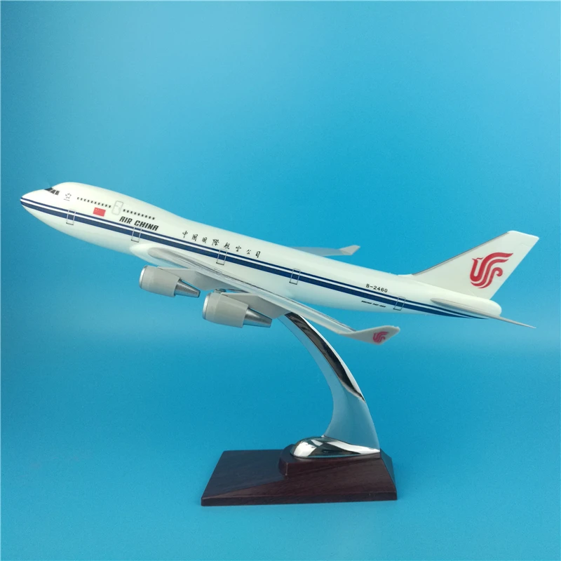 

32CM Airplane Boeing B747 Air China Airlines Airways Model Toys Aircraft Diecast Plastic Alloy Plane Gifts for Kids