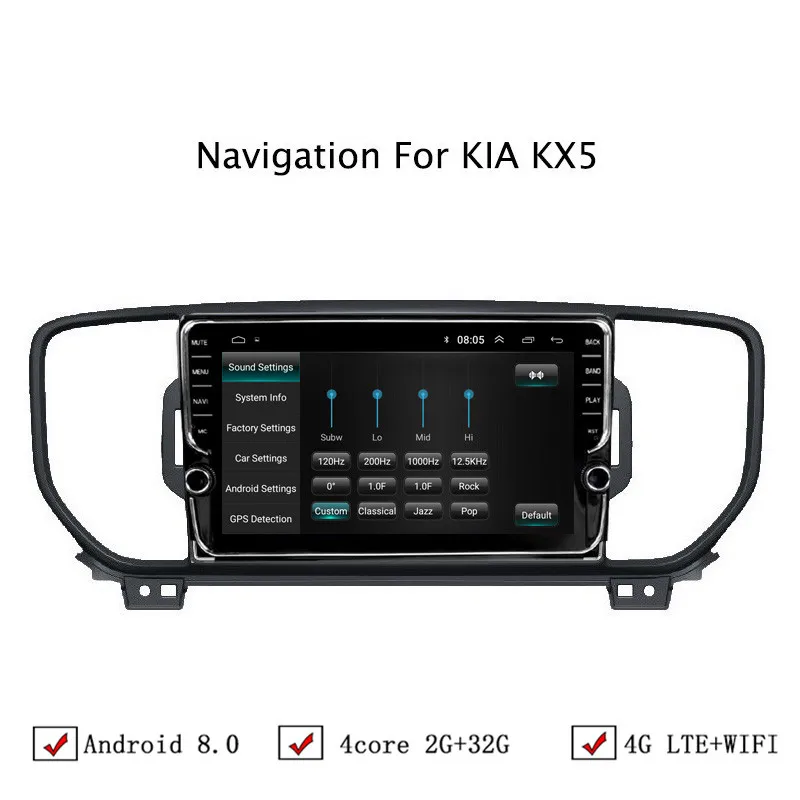 9&quot Android 6.0/8.0/8.1 Car DVD GPS Navigation For Kia Sportage 2016 2017 2018 KX5 Radio Stereo Head Unit With WIFI/4G LTE | Автомобили