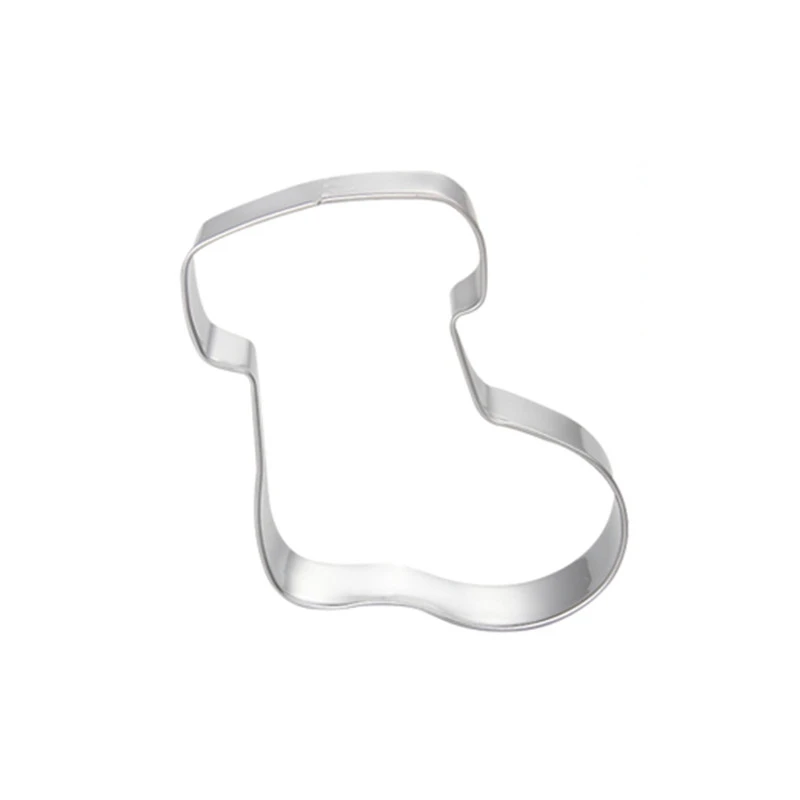 Подарок Санта Клаус носок трафарет для торта кекс украшение шаблон форма печенья