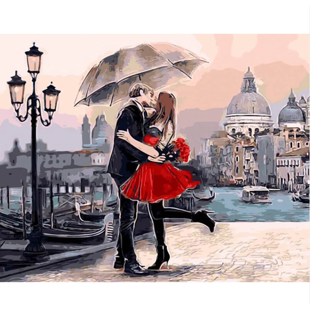 Digital Painting 9 Lover DIY краски по номерам Pintura por Numero картины по номерам Pintar por Numeros Pintura Numerada - Цвет: Digital Painting 9