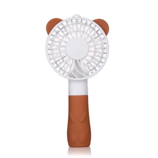 Cool Bear - Brown Портативный ручной вентилятор мультфильм вентилятор USB с питанием от аккумулятора питание портативный мини-вентилятор Радиатор с ремешком - Цвет: Cool Bear - Brown