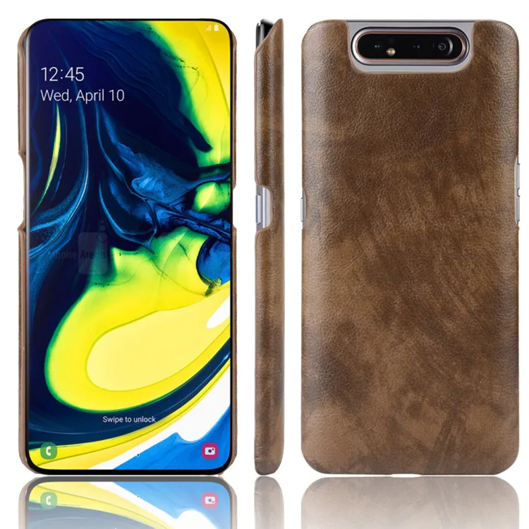 Для samsung Galaxy A80/A90 чехол из искусственной кожи Кожа с рисунком Litchi жесткий чехол для samsung Galaxy A80 A 80 SM-A805F/DS чехол для телефона