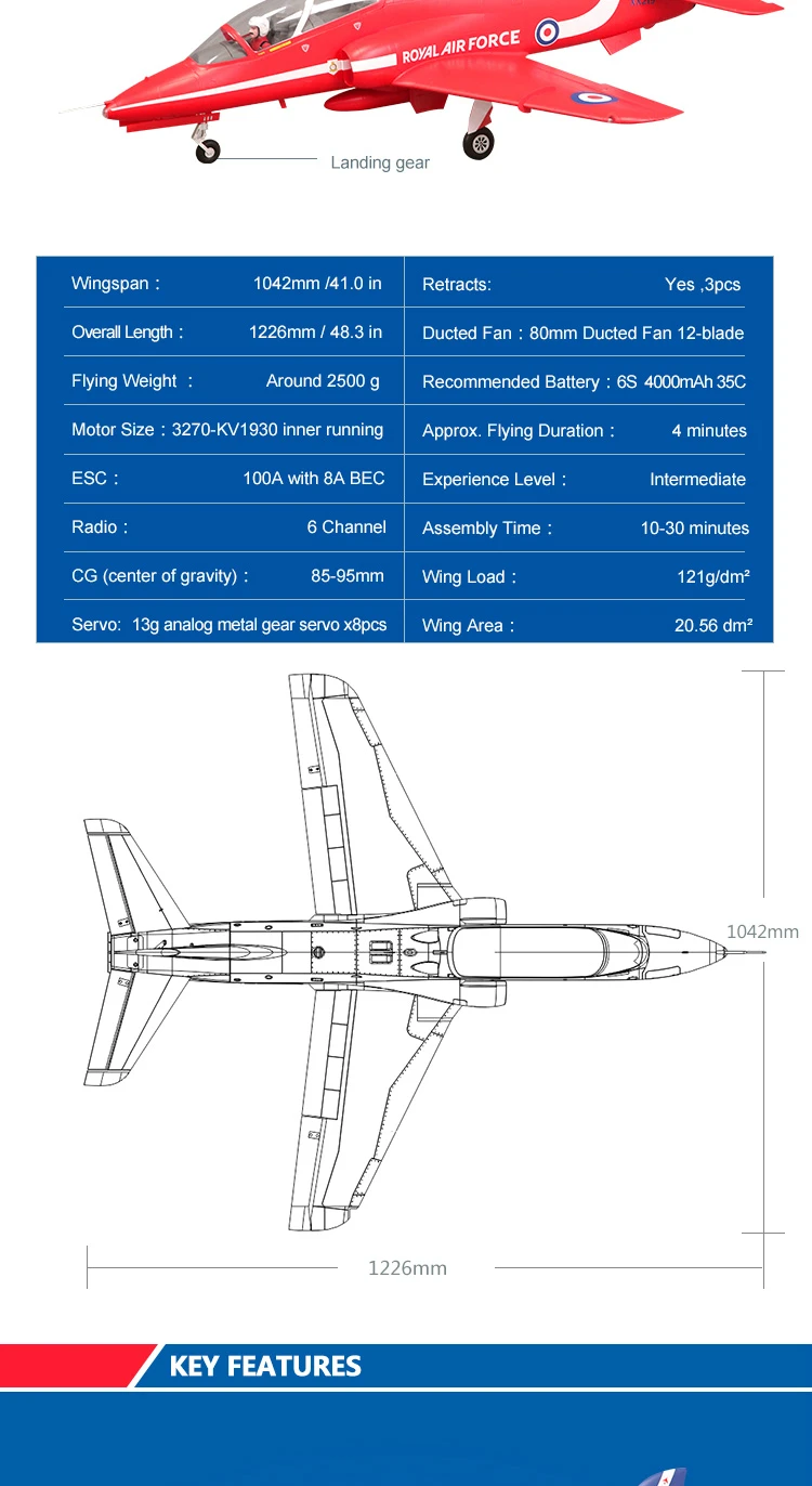 Радиоуправляемый самолет FMS Bae Hawk Красная стрела 80 мм воздуховод вентилятор EDF Jet 6CH 6S с закрылками убирается EPO PNP хобби модель самолета Avion