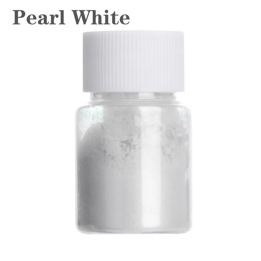 Pearl White 10 г мыло краситель мерцающий Слюда Порошок пигменты для самостоятельного изготовления мыла для ванны бомба косметические свечи вечерние тени для век изделия из смолы - Цвет: Pearl White