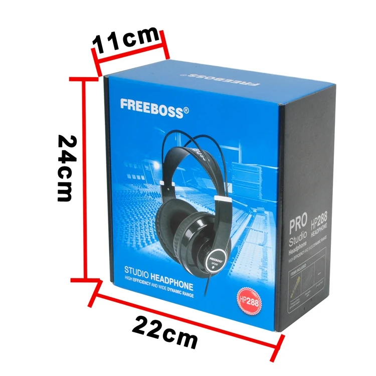 FREEBOSS HP288 Hi-Fi наушники полуоткрытые Накладные наушники 3,5 6,3 штекер регулируемый и светильник повязка на голову HiFi гарнитура наушники