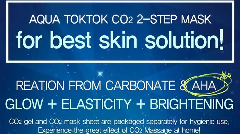 TOSOWOONG Aqua Tok СО2 маска 5 шт. Корея лицо Maks увлажняющий, против морщин отбеливающий Отшелушивающий лечение акне маска для лица