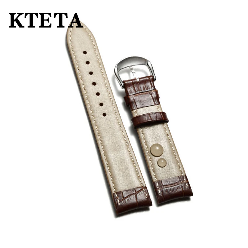 Бренд KTETA, топ кожаный ремешок для часов, деловой ремешок для часов, Модный повседневный ремешок для мужчин и женщин, наручный ремешок, Аксессуары для инструментов, 18 мм, 20 мм, 22 мм